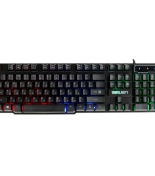 Комплект клавиатура+мышь Defender Singularity MKP-118 проводной, USB, 3200 DPI, чёрный