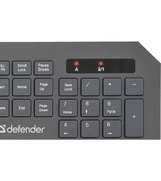 Комплект клавиатура+мышь Defender Berkeley C-925 беспроводной, USB, 1600 DPI, чёрный