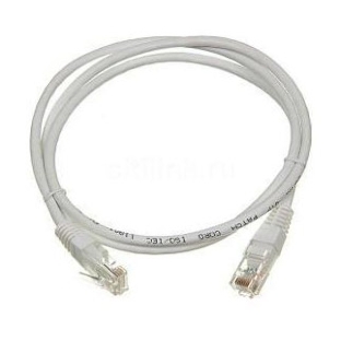 Патч-корд LANMASTER UTP TWT-45-45-1.0-WH вилка RJ-45-вилка RJ-45 cat.5е 1м белый ПВХ