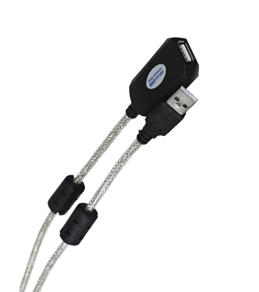Кабель-адаптер VCOM VUS7049-20M USB2.0-repeater, удлинительный активный <Am-->Af 20м