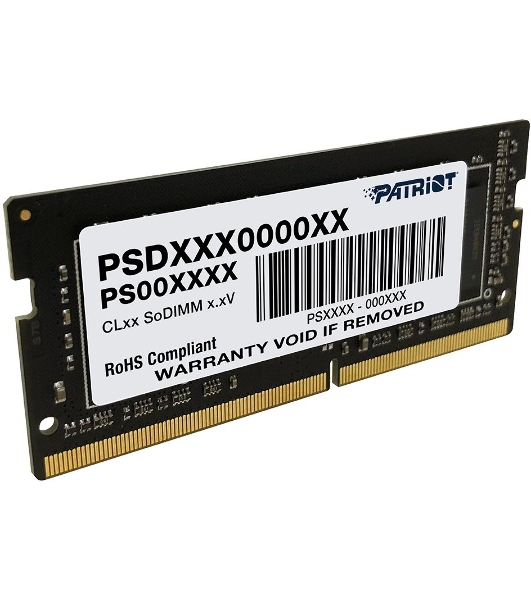 Оперативная память Patriot Signature, DDR4, 16GB (1x16 GB), 3200 MHz, CL22, SO-DIMM