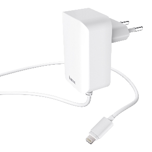Сетевое зар./устр. Hama H-178342 2.4A для Apple белый (00178342)