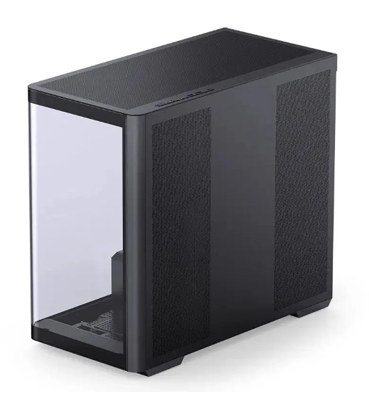 Корпус без блока питания Корпус JONSBO D300 Black MATX без БП, боковая панель из закаленного стекла, mini-ITX, micro-ATX, черный
