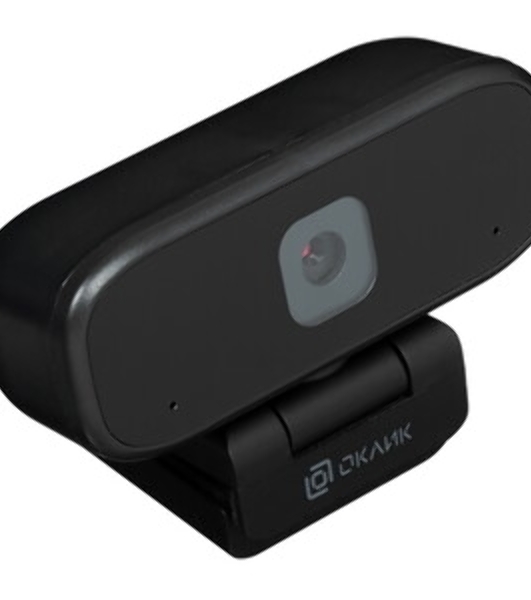 Веб-камера OKLICK OK-C015HD 1280x720, 30 кадр/с, USB Type-A, микрофон, ручная фокусировка, универсальное крепление