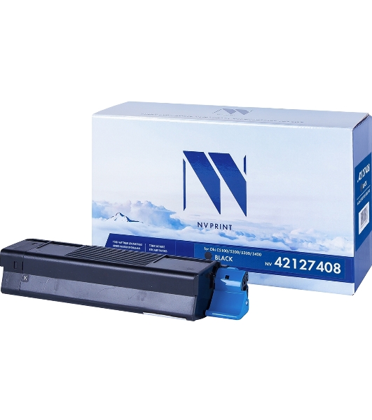 Картридж NVPrint совместимый Oki C5100/5200/5300/5400 черный для C5100/5200/5300/5400 42127408 (5000k)