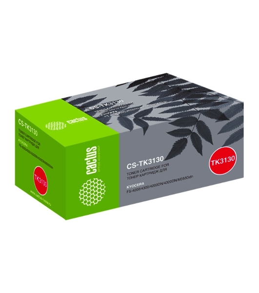 Картридж лазерный Cactus CS-TK3130 черный (25000 стр.) для Kyocera Mita FS 4200/4300/4200DN/4300DN/M3550idn Ecosys/60idn