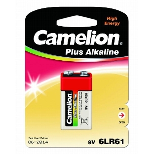 Элемент питания алкалиновый 'крона' Camelion LR 6LF22 BL-1 (блист.1шт) 9 В