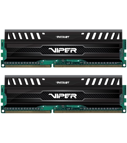 Оперативная память Patriot Viper 3, DDR3, 16GB (2x8 GB), 1866 MHz, CL10, DIMM, радиатор, черный