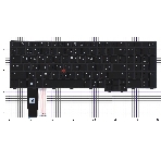 Клавиатура для ноутбука Lenovo Thinkpad P16s T16 gen1 черная, фото2