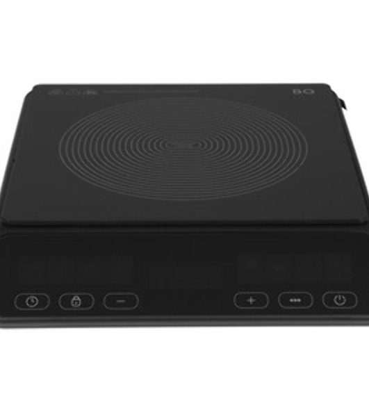 Плита настольная электрическая BQ HP114B черный, 2 кВт, индукция, конфорки - 1, стеклокерамика, сенсор