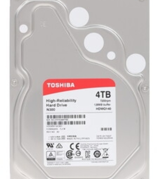 Жесткий диск HDD Toshiba N300 NAS PRO SATA3 3.5' 14TB 7200 512Mb 6Gb/s 1 year warranty (replacement ST14000NE0008, ST14000VN0008, WD141KFGX, WD142KFGX, ST14000NT001)