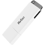 Флешка USB Netac U185 128Gb NT03U185N-128G-20WH, USB 2.0, с колпачком, пластиковая белая, фото5