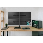 Кронштейн ONKRON D421E для четырех мониторов 13'-32' настольный, черный, фото14