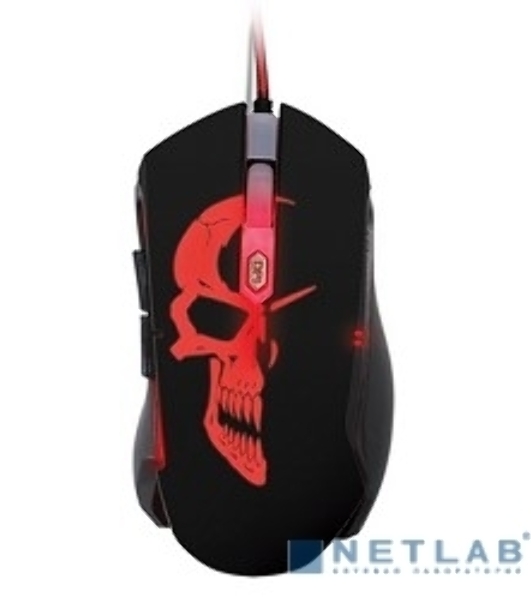 Мышь проводная Qumo Dragon War Axe M07 черный, 2400 dpi, USB, кнопки - 6