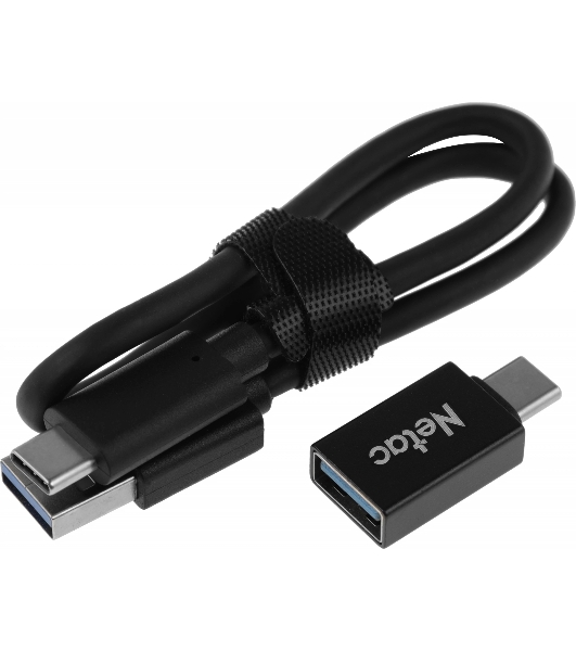 Внешний SSD Netac Z SLIM, 2TB, USB 3.2 Gen 2 Type-C, R/W 550/480, черный