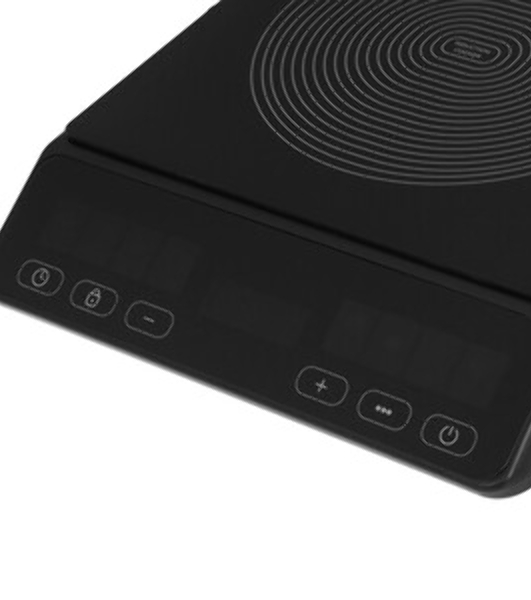 Плита настольная электрическая BQ HP114B черный, 2 кВт, индукция, конфорки - 1, стеклокерамика, сенсор