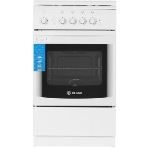 Плита Газовая De Luxe 506040.14г (кр) ЧР белый (стеклянная крышка) реш.чугун, фото4