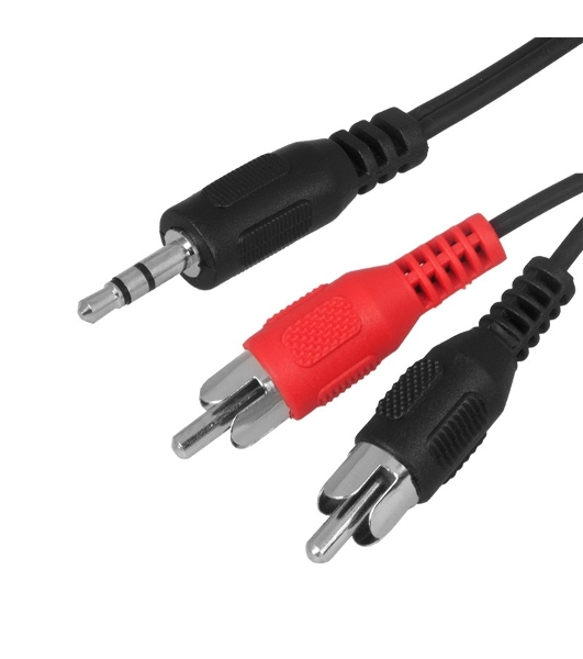 Шнур Rexant Стерео 3,5 мм - 2 RCA, 1.5 м (10 шт./уп.)