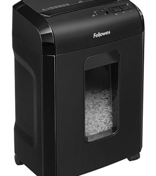 Шредер Fellowes Powershred 10M FS-4630601 DIN P-5, 2х15мм, 10лст., 19лтр., Safety Lock, с микрорезкой