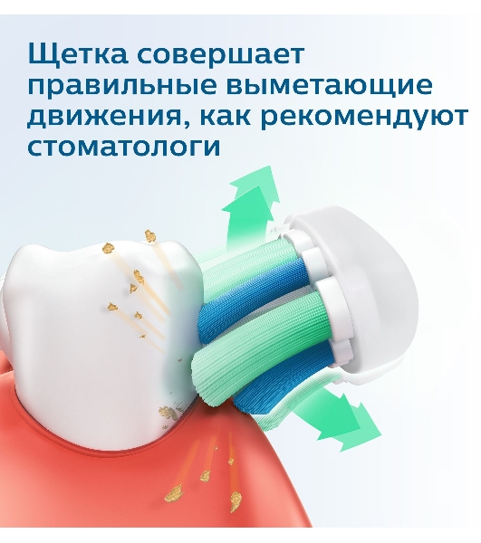 Электрическая зубная щетка Philips Sonicare 3100 series, 1 стандартная насадка C1 ProResults