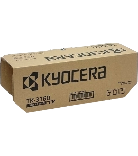 Картридж лазерный Kyocera TK-3160 (1T02T90NL0/1T02T90NL1) черный для P3045dn/P3050dn/P3055dn/P3060dn 12500 стр.