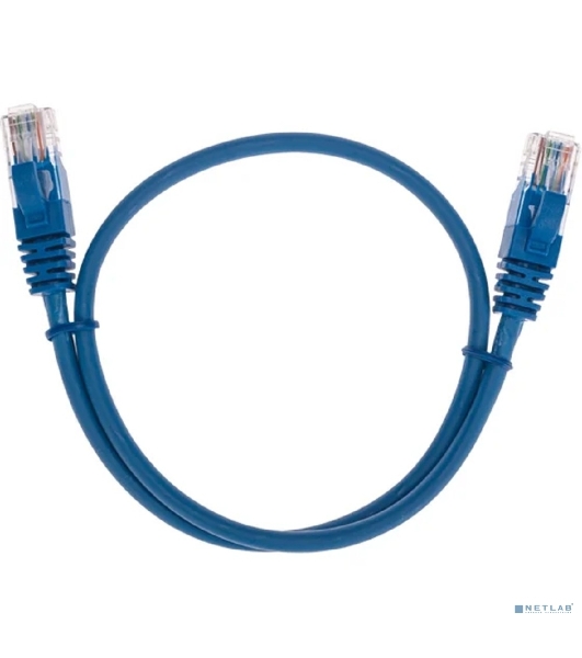 Патч-корд U/UTP Rexant cat.5e, RJ45-RJ45, 26AWG, ZH нг(А)-HF, синий, 0,5 м