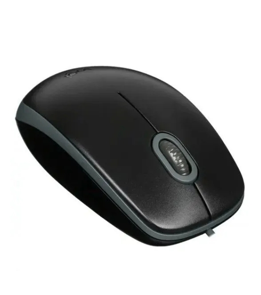 Мышь проводная Logitech M110 Silent черный, 1000 dpi, USB, кнопки - 3