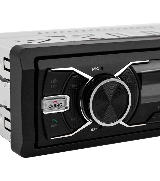 Автомагнитола ACV AVS-601UBM, 1 DIN, Bluetooth, USB Type-A, AUX, пульт ДУ