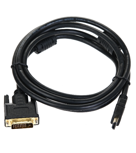Кабель HDMI to DVI-D (19M -25M) 2м, TV-COM, 2 фильтра LCG135F-2M