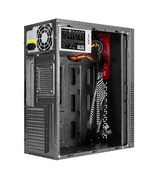 Компьютерный корпус Miditower ExeGate AA-443-AA450 (ATX, AA450 8 см, 2хUSB+HD Audio, черный)