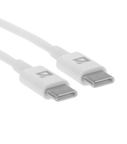Кабель USB Defender F182 TypeC-TypeC 2м, белый