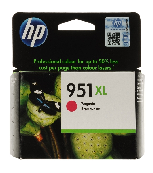 Картридж струйный HP №951XL CN047AE пурпурный для HP OJ Pro 8100/8600 (1500 стр.)