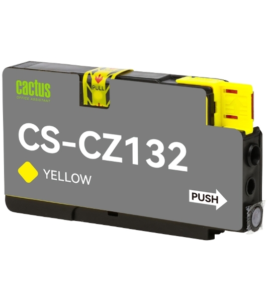 Картридж струйный Cactus CS-CZ132 №711 желтый (26 мл) для HP DesignJet T120/T520