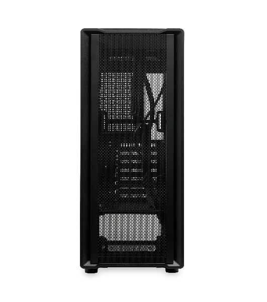 Компьютерный корпус без блока питания HSPD M530, Mesh Mid Tower, Black, TG, 0.4 SPCC, no fans ATX, mATX, mITX 155/290/200mm 2x2.5', 2x3.5', 7xPCI 1xUSB-A 3.0, 2xUSB-A 1.0 335x193x445mm