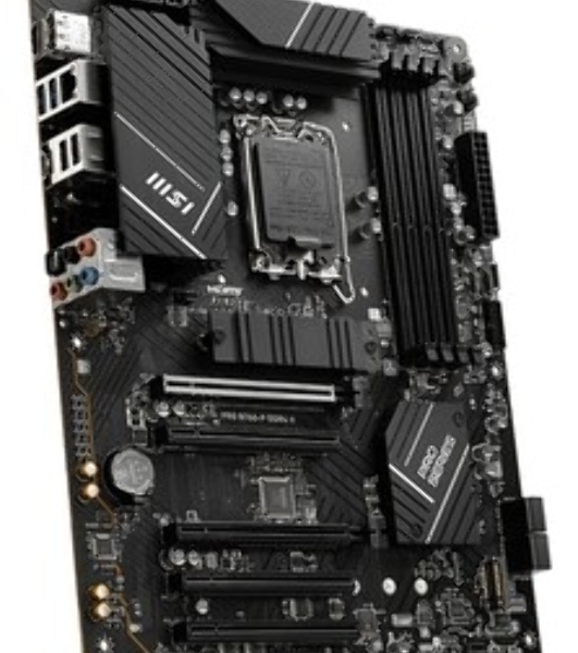Материнская плата MSI PRO B760-P II, LGA 1700, Intel B760, 4xDDR5, 4xSATA, 2xM.2, 1xPCI-E 4.0 x16, 1xPCI-E 4.0 x4, 3xPCI-E 3.0 x1, 1xHDMI, 1xDP, 1xRJ45 2.5Gb, 1xUSB-C 3.2 Gen 2, 2xUSB-A 3.2 Gen 1, 2xUSB-A 2.0, 5x3.5мм, TOSLINK, 7.1, Standard-ATX