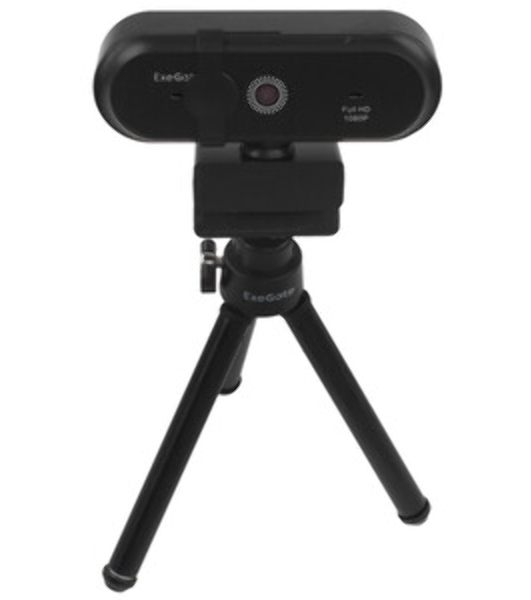 Веб-камера ExeGate Stream C925 Wide FullHD 1920x1080, 30 кадр/с, USB Type-A, микрофон (шумоподавление), шторка приватности, универсальное крепление