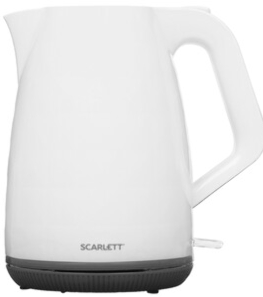 Чайник электрический Scarlett SC-EK18P49 1.7 л, 2200 Вт, белый/серый (корпус: пластик)