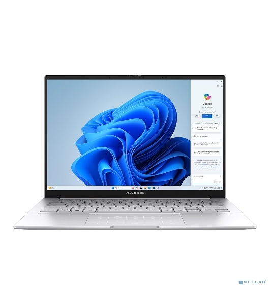 Ноутбук Asus Zenbook UX3405CA-ST1352/14'/OLED/Intel Core Ultra 7 255H/32Gb/512Gb SSD/Intel Arc/noOS/серебристый/1.2kg