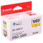 Картридж струйный Canon PFI-1000 Y желтый (80 мл.) для Canon IJ SFP PRO-1000 WFG, фото2