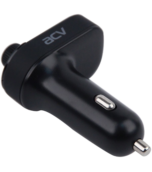 Автомобильный FM-модулятор ACV FMT-118B черный MicroSD BT USB (37399)