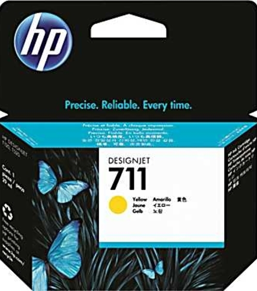 Картридж струйный HP №711 CZ132A желтый для HP DJ T120/T520 (29мл)