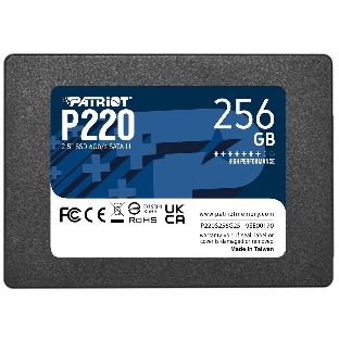 Накопитель SSD Patriot P220, 256Gb, SATA-III, 2.5', R/W 550/490