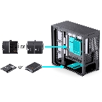 Корпус без блока питания Корпус JONSBO D300 Black MATX без БП, боковая панель из закаленного стекла, mini-ITX, micro-ATX, черный, фото13