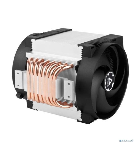 Вентилятор для процессора Arctic Freezer 4U-M Rev. 2 серебристый/черный, 120 мм, алюминий/медь, 2300 об/мин, 40 дБ, 4 pin, 350 Вт, 145 мм