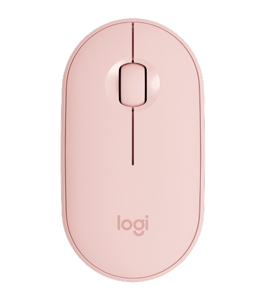 Мышь беспроводная Logitech Pebble M350 розовый, 1000 dpi, радиоканал, Bluetooth, USB, кнопки - 3