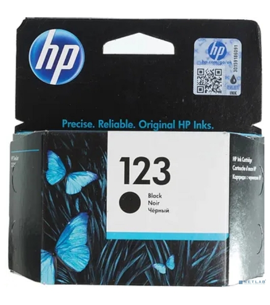 Картридж струйный HP 123 (F6V17AE) черный, 120 стр., для DeskJet 2130