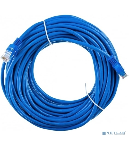 Патч-корд UTP Cablexpert PP12-20M/B cat.5e, 20м, литой, многожильный, синий