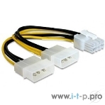 Разветвитель питания Gembird CC-PSU-81, 2хMolex->PCI-Express 8pin, для подключения в/к PCI-Е (8pin) к б/п ATX, фото2