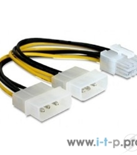 Разветвитель питания Gembird CC-PSU-81, 2хMolex->PCI-Express 8pin, для подключения в/к PCI-Е (8pin) к б/п ATX