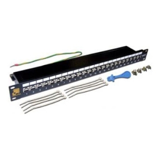 Патч-панель Lanmaster LAN-PPL24S6 19' 1U 24xRJ45 кат.6 FTP